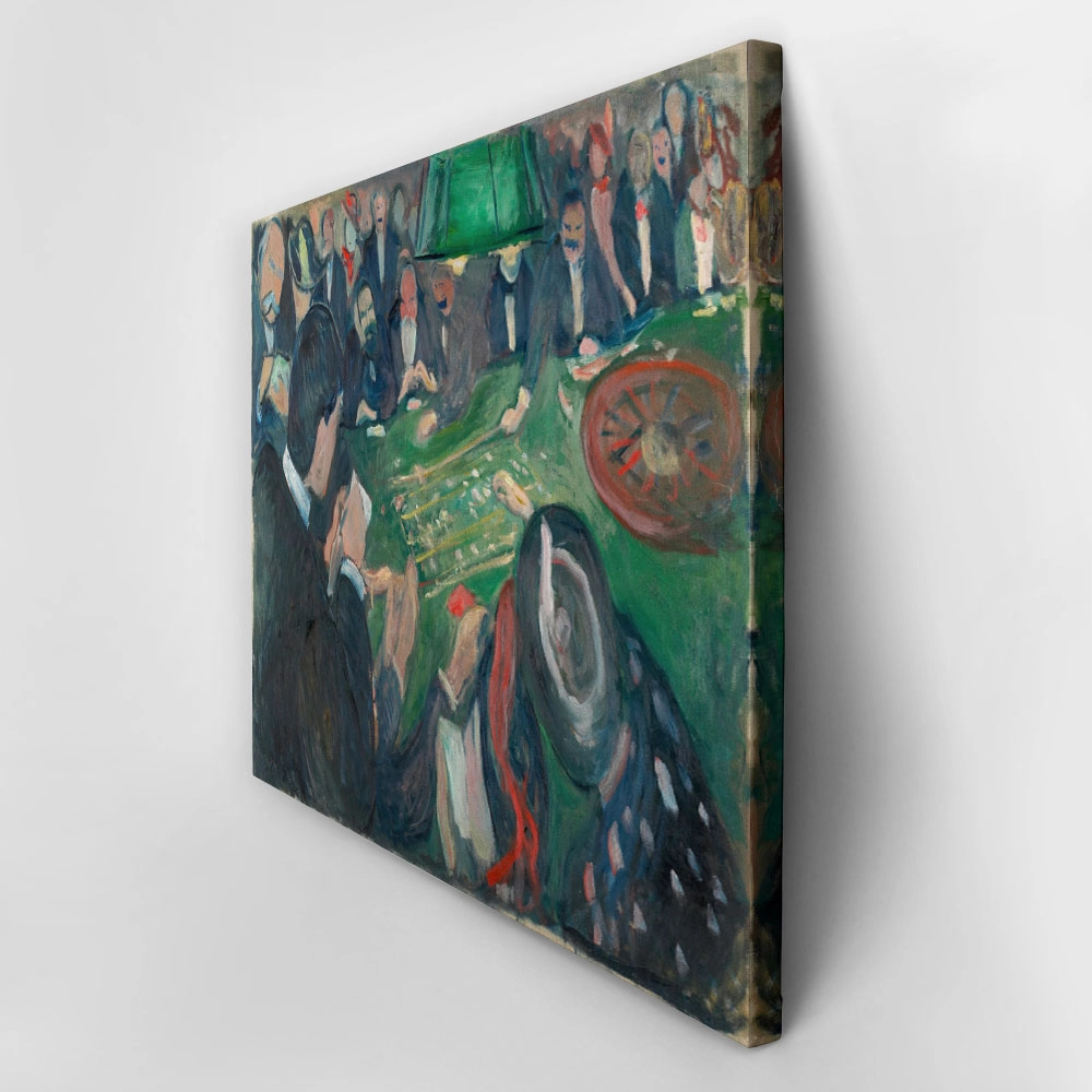 Πινακας σε καμβά EDVARD MUNCH - AT THE ROULETTE TABLE IN MONTE CARLO