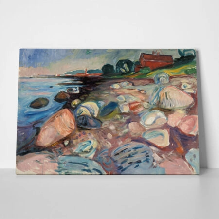 EDVARD MUNCH – SHORE WITH RED HOUSE_A