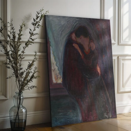 Πινακας σε καμβά EDVARD MUNCH - THE KISS