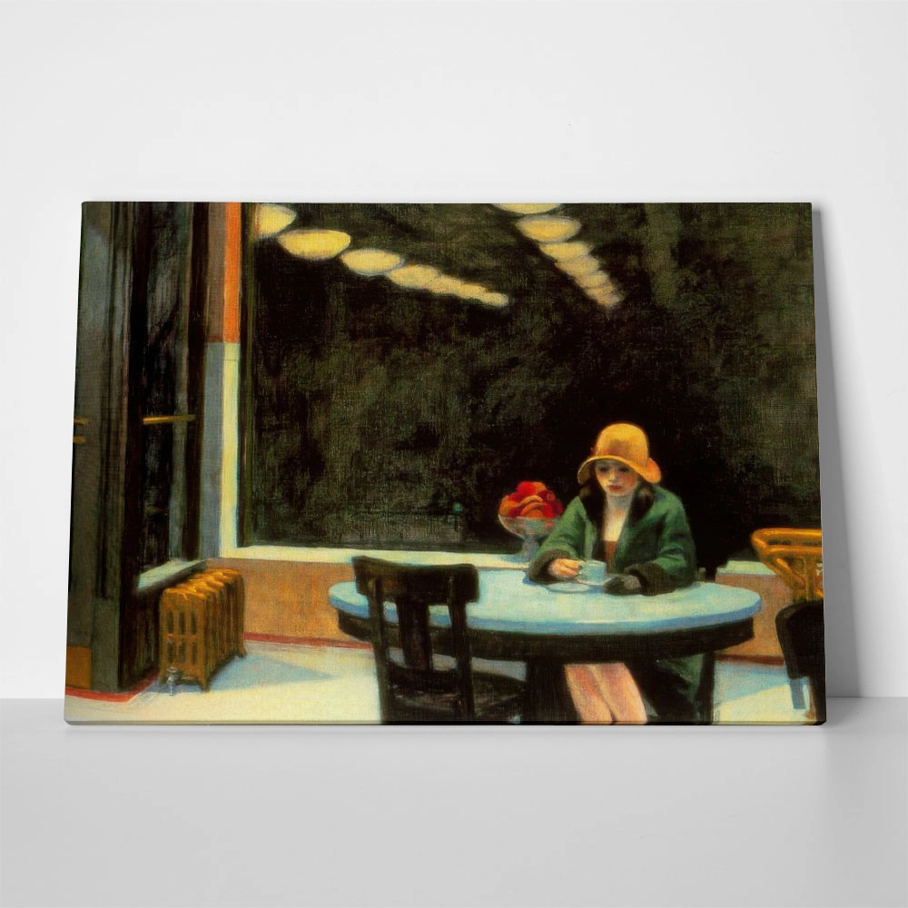 Πινακας σε καμβά EDWARD HOPPER - AUTOMAT