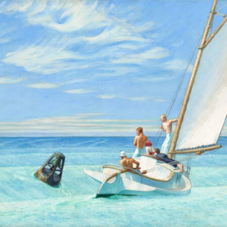 Πινακας σε καμβά EDWARD HOPPER - GROUND SWELL - Edward Hopper Sticky 6