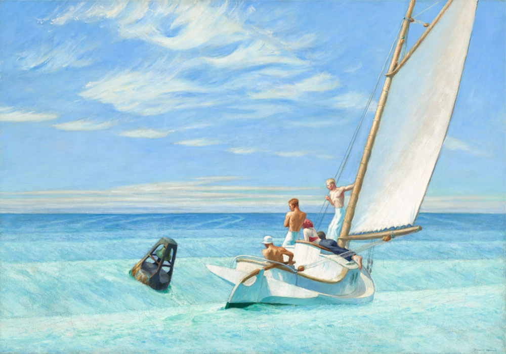 Πινακας σε καμβά EDWARD HOPPER - GROUND SWELL
