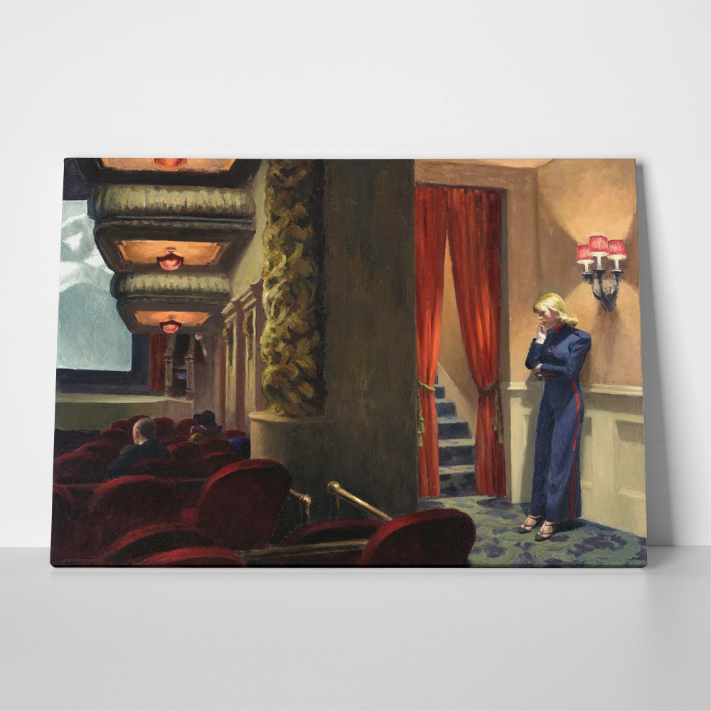 Πινακας σε καμβά EDWARD HOPPER - NEW YORK MOVIE