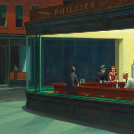 Πινακας σε καμβά EDWARD HOPPER - NIGHTHAWKS - Edward Hopper Sticky 5