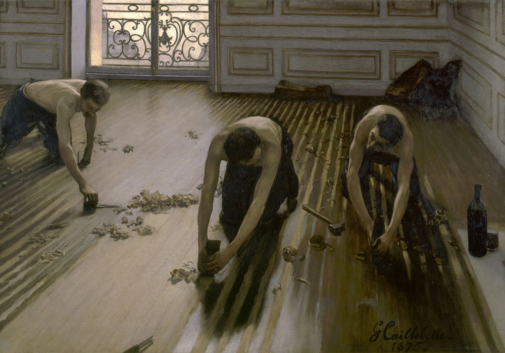 Πινακας σε καμβά GUSTAVE CAILLEBOTTE - THE FLOOR SCRAPERS