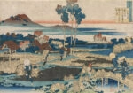 Πινακας σε καμβά HOKUSAI - JAPAN RICE FIELDS AND WORKERS