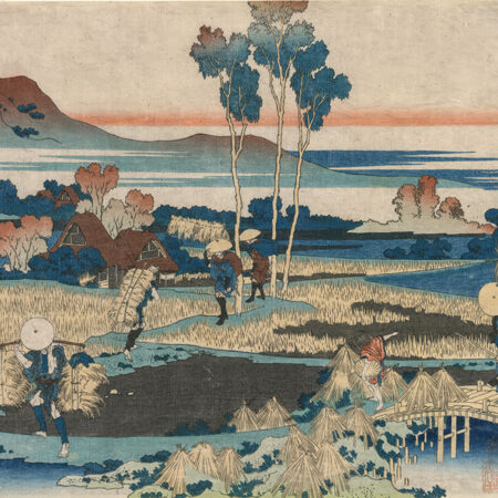 Πινακας σε καμβά HOKUSAI - JAPAN RICE FIELDS AND WORKERS - Hokusai Katsushika Sticky 6