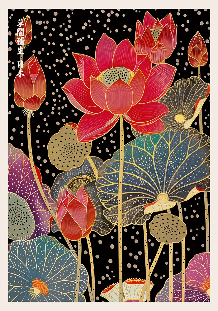 Πόστερ JAPANESE FLOWERS