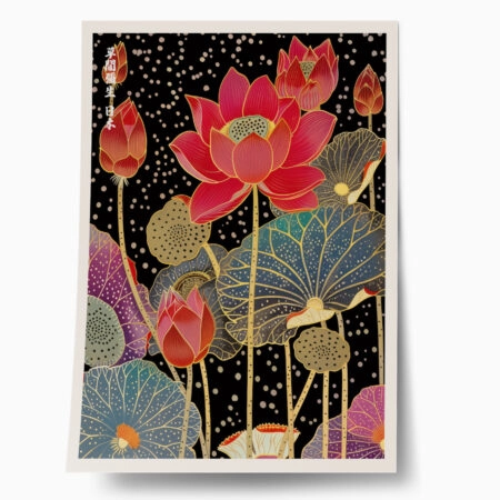 Πόστερ JAPANESE FLOWERS - Botanical - Λουλούδια Sticky 1