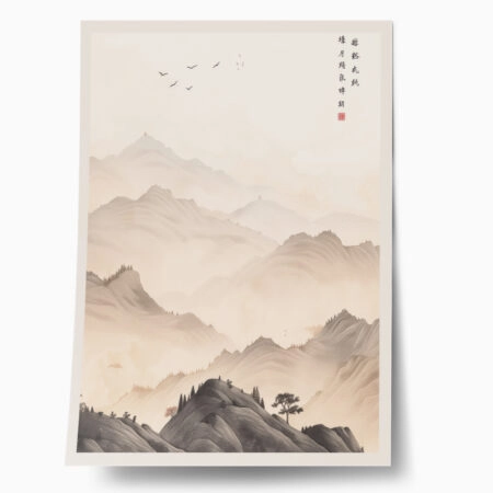 JAPANESE_FOG_MOUNTAINS_poster