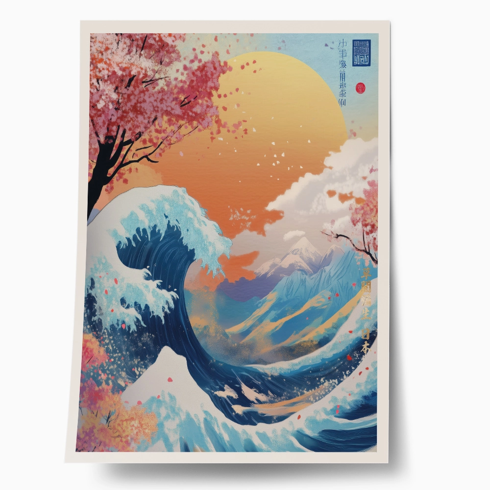 Πόστερ JAPANESE SPRING WAVE