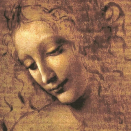 Πινακας σε καμβά LEONARDO DA VINCI - HEAD OF A YOUNG WOMAN WITH TOUSLED HAIR - Leonardo Da Vinci Sticky 6