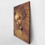 Πινακας σε καμβά LEONARDO DA VINCI - HEAD OF A YOUNG WOMAN WITH TOUSLED HAIR