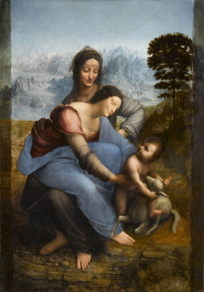 Πινακας σε καμβά LEONARDO DA VINCI - THE VIRGIN AND CHILD WITH SAINT ANNE