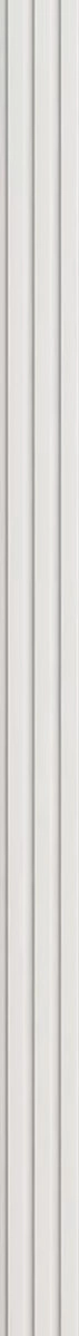 Διακοσμητικό MDF panel τοίχου με 3D πηχακια WHITE 502040 BEAT ST πλατος 11.9cm x υψος 2.75m