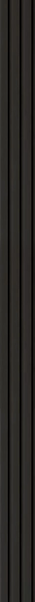 Διακοσμητικό MDF panel τοίχου με 3D πηχακια BLACK 505090 BEAT ST πλατος 11.9cm x υψος 2.75m