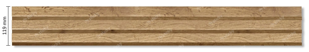 Διακοσμητικό MDF panel τοίχου με 3D πηχακια PECAN 508090 BEAT ST πλατος 11.9cm x υψος 2.75m