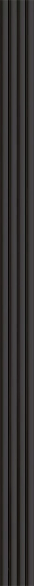 Διακοσμητικό MDF panel τοίχου με 3D πηχακια BLACK EDITION 805090 WAVE ST πλατος 11.9cm x υψος 2.75m