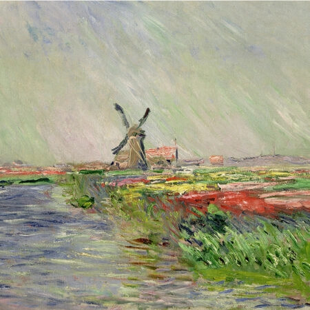 Πινακας σε καμβά MONET - CHAMPS DE TULIPES EN HALLANDE - Monet Claude Sticky 6