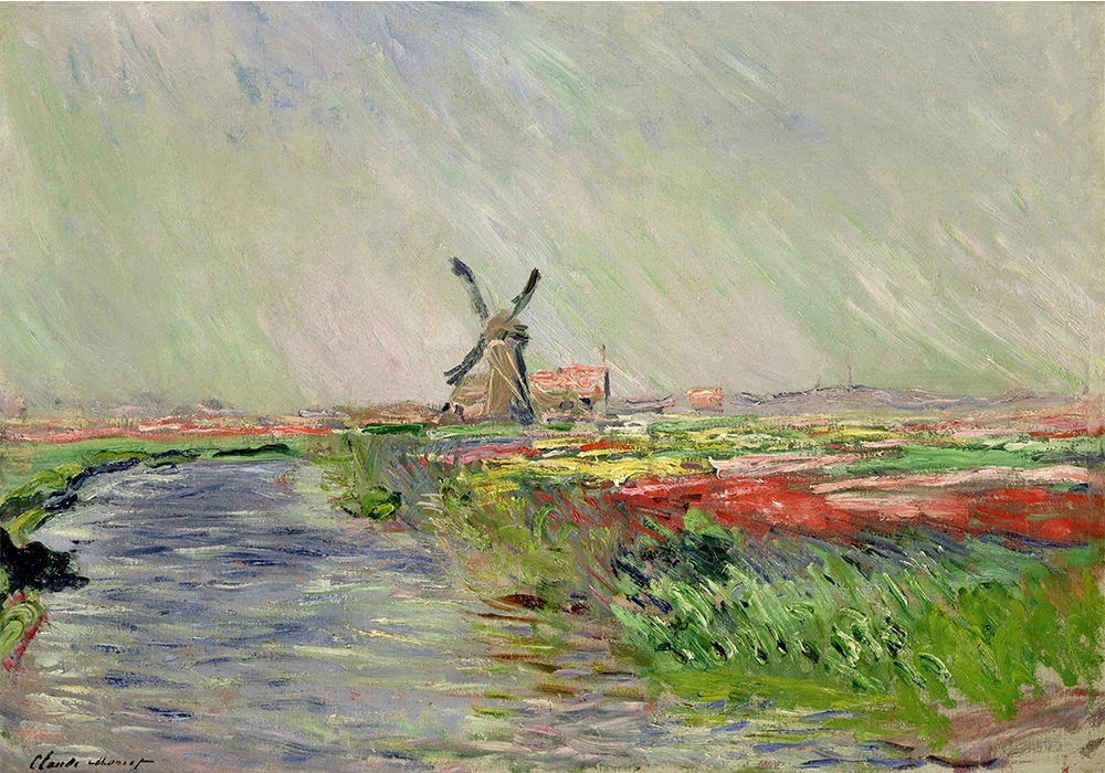 Πινακας σε καμβά MONET - CHAMPS DE TULIPES EN HALLANDE