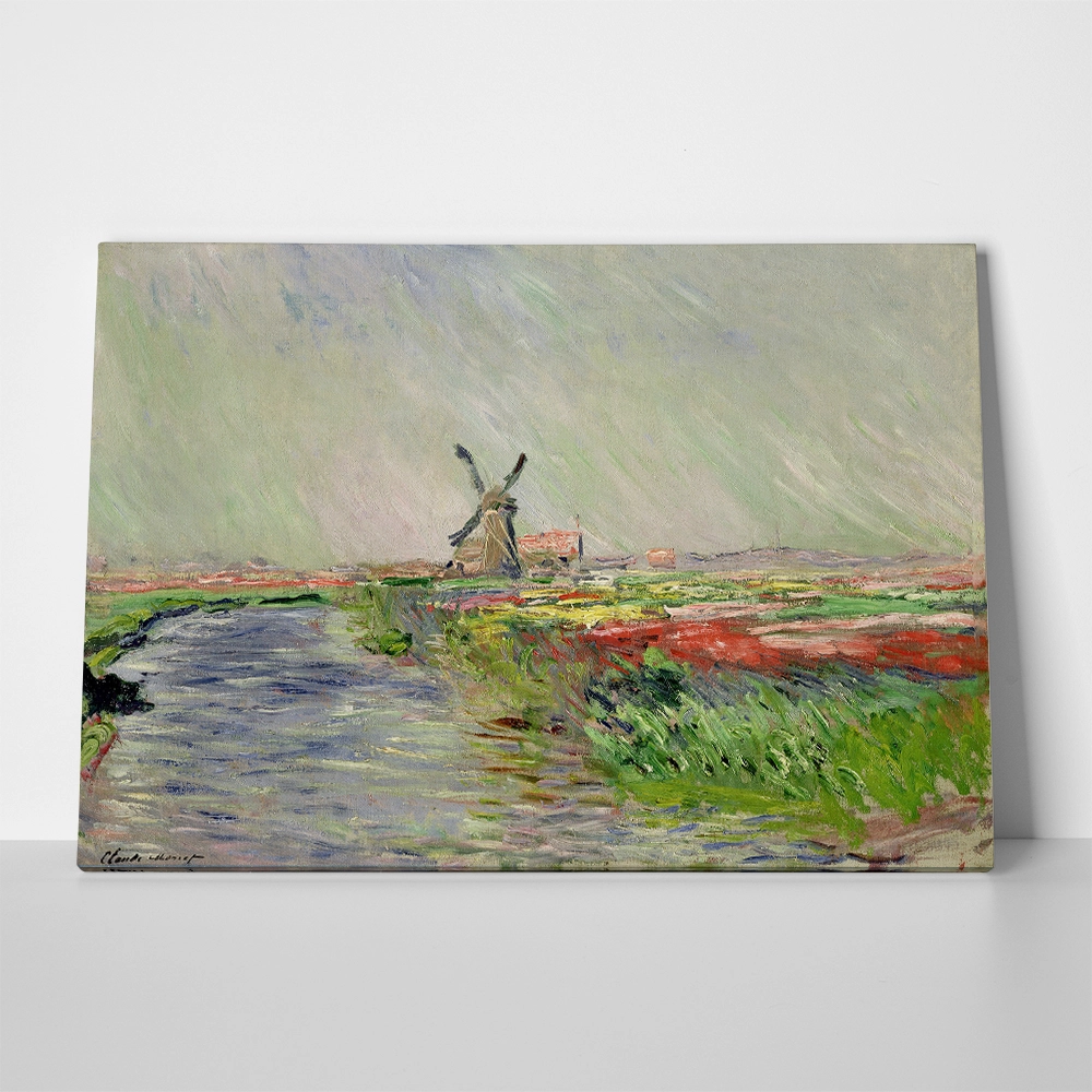 Πινακας σε καμβά MONET - CHAMPS DE TULIPES EN HALLANDE