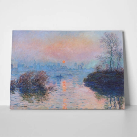 MONET – SUNSET AT LAVACOURT, WINTER EFFECT_A