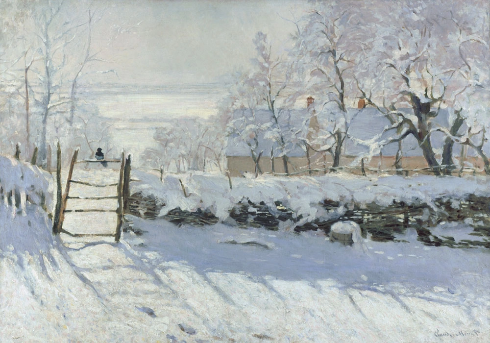 Πινακας σε καμβά MONET - THE MAGPIE