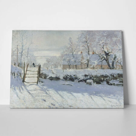 Πινακας σε καμβά MONET - THE MAGPIE - Monet Claude Sticky 1