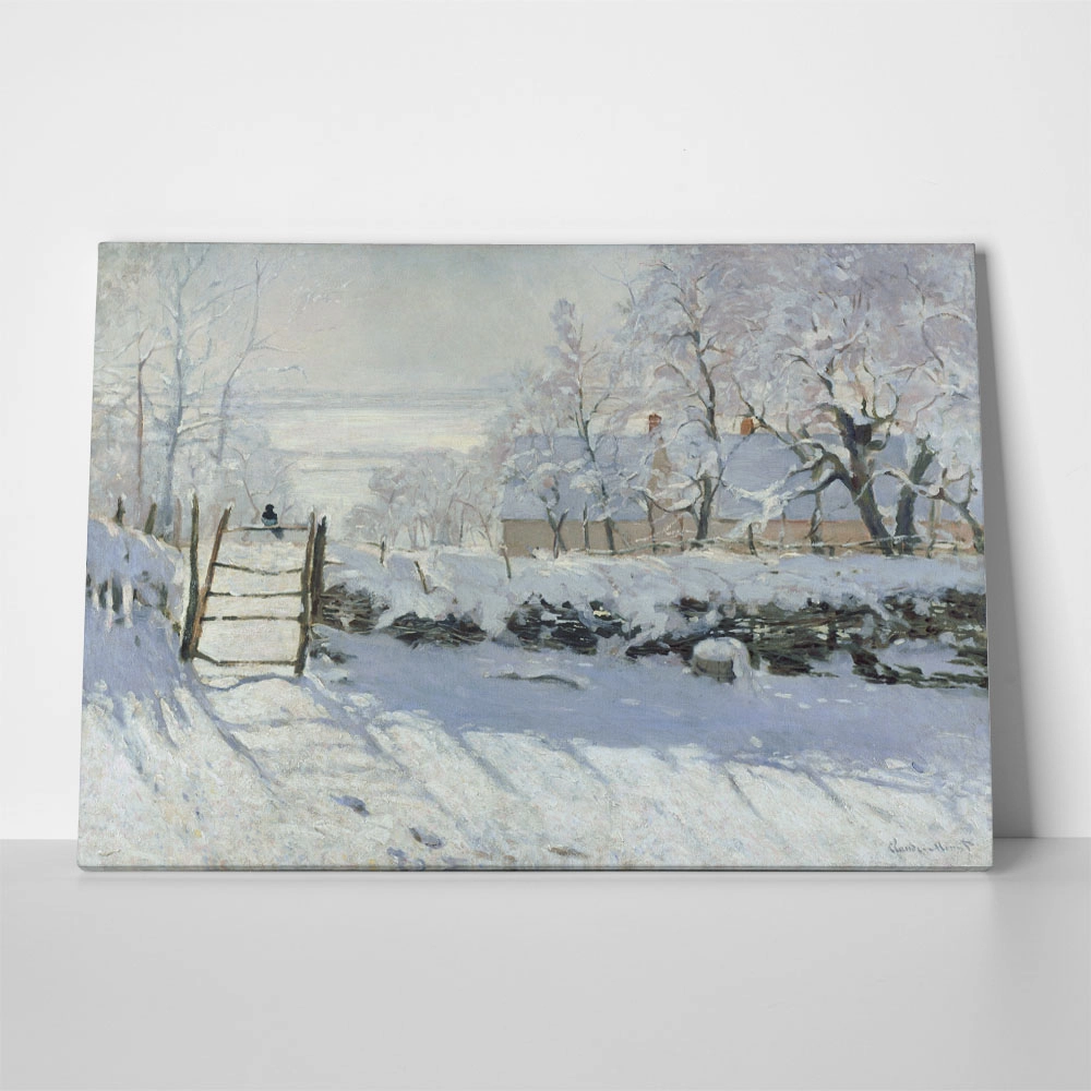 Πινακας σε καμβά MONET - THE MAGPIE