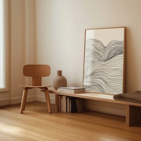 Πόστερ MOUNTAIN MINIMALIST LINES