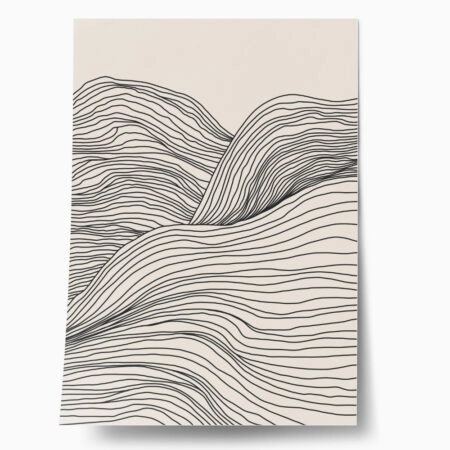 Πόστερ MOUNTAIN MINIMALIST LINES - Lineart Sticky 1