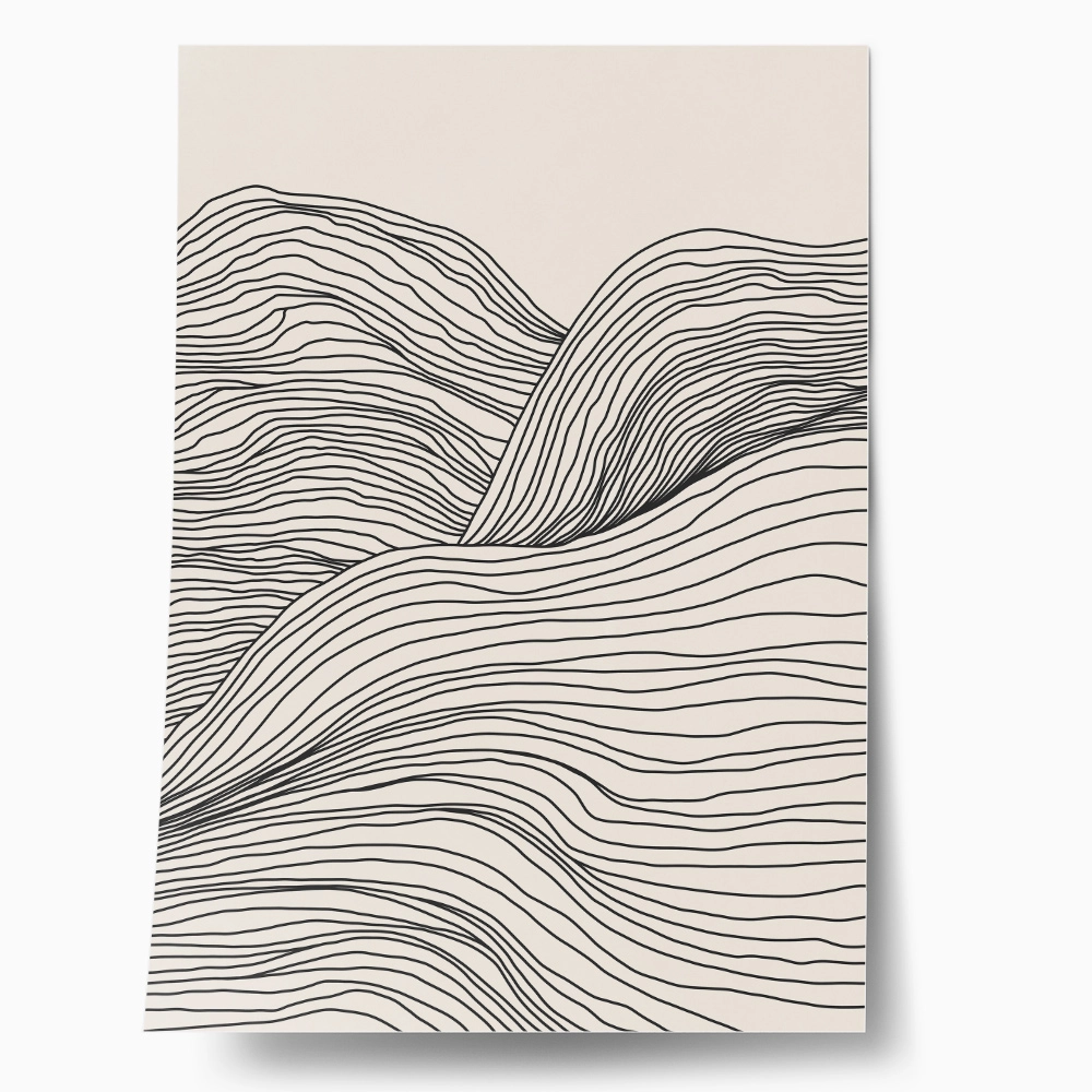Πόστερ MOUNTAIN MINIMALIST LINES