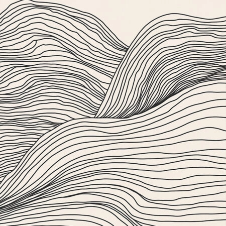 Πόστερ MOUNTAIN MINIMALIST LINES - Lineart Sticky 2