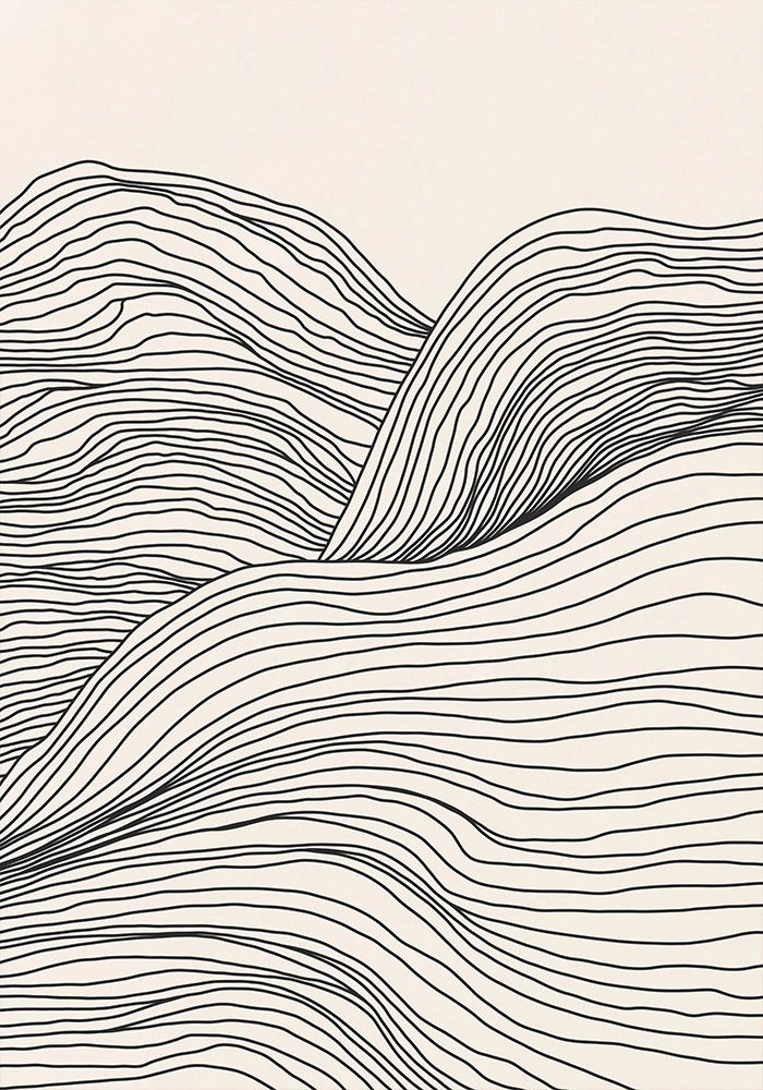 Πόστερ MOUNTAIN MINIMALIST LINES