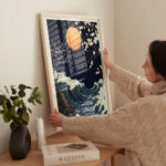 Πόστερ OCEAN AND FULL MOON