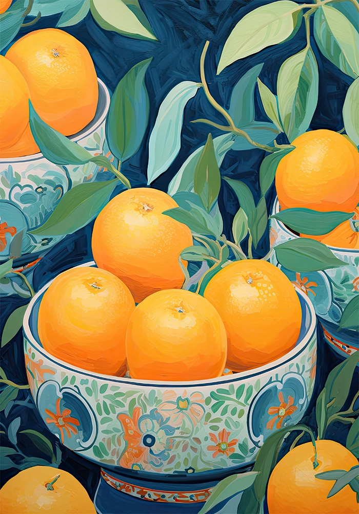 Πόστερ ORANGES IN BOWL