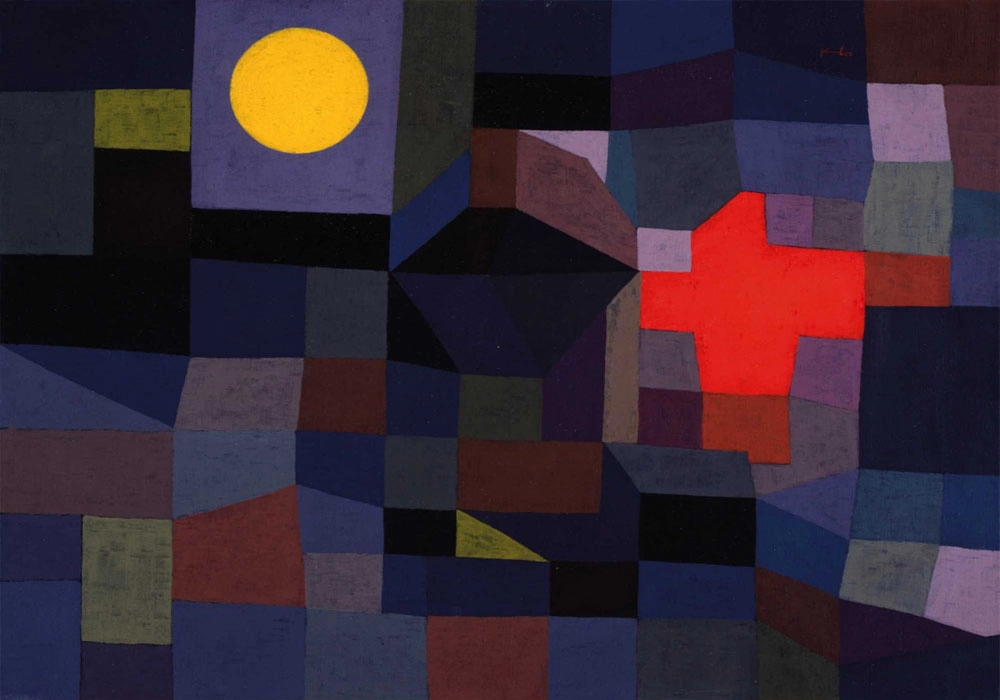 Πινακας σε καμβά PAUL KLEE - FIRE AT FULL MOON