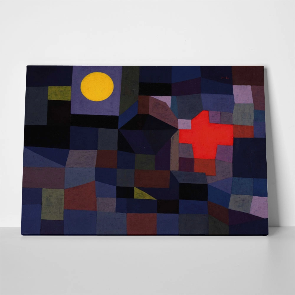 Πινακας σε καμβά PAUL KLEE - FIRE AT FULL MOON