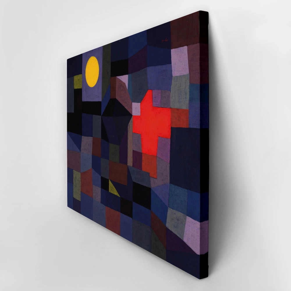 Πινακας σε καμβά PAUL KLEE - FIRE AT FULL MOON