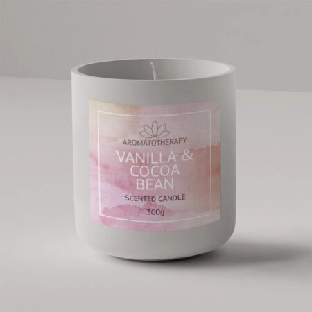 Blank candle jar and box for mockup