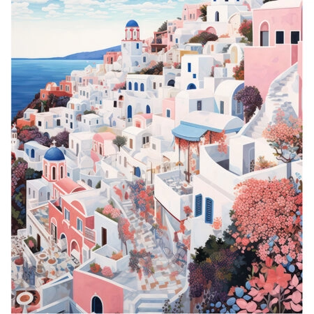 Πόστερ SANTORINI FANTASY - Πολεις - Χαρτες Sticky 2