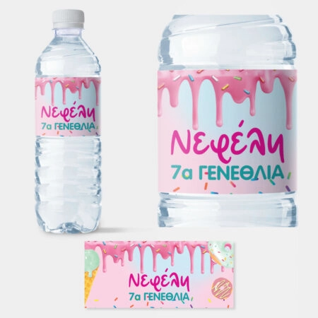 plastic bottle of clear water