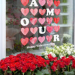 Αυτοκoλλητο Βιτρίνας VALENTINE AMOUR HEARTS