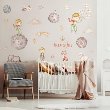 Αυτοκόλλητο τοίχου WATERCOLOR LITTLE PRINCE