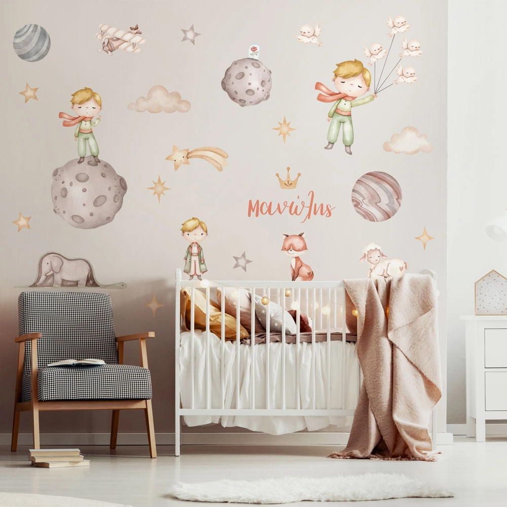 Αυτοκόλλητο τοίχου WATERCOLOR LITTLE PRINCE