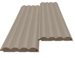 Διακοσμητικό MDF panel τοίχου με 3D πηχακια SAND GREY 806090 WAVE DL πλατος 11.9cm x υψος 2.75m
