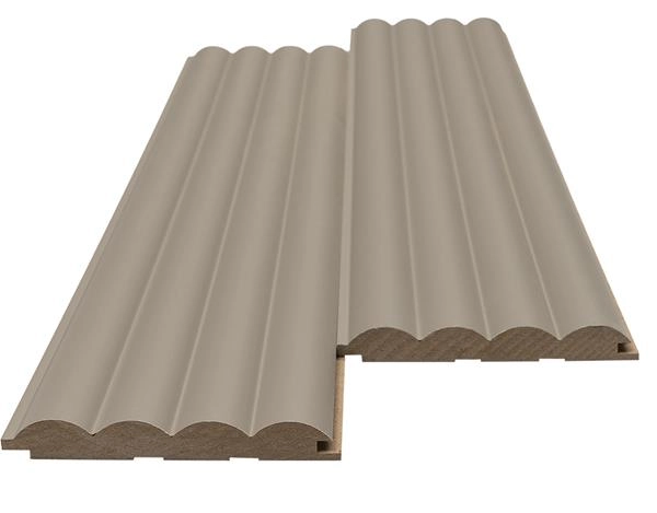 Διακοσμητικό MDF panel τοίχου με 3D πηχακια SAND GREY 806090 WAVE DL πλατος 11.9cm x υψος 2.75m