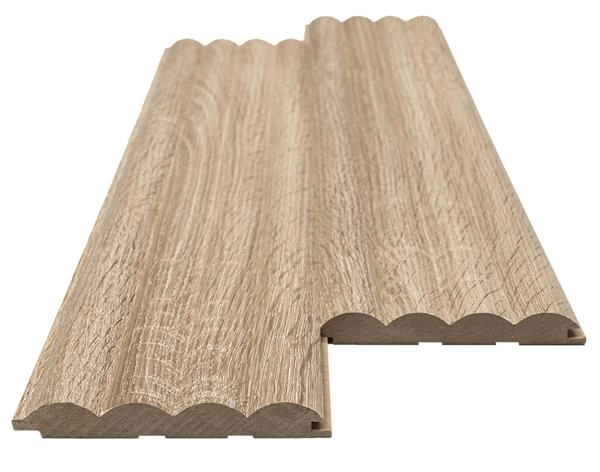 Διακοσμητικό MDF panel τοίχου με 3D πηχακια SONOMA OAK WAVE ST πλατος 11.9cm x υψος 2.75m