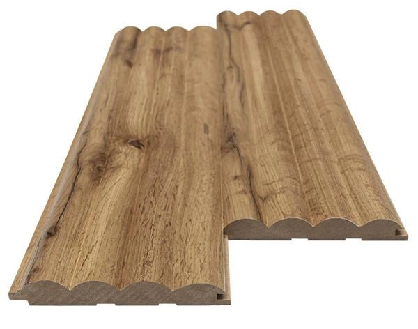 Διακοσμητικό MDF panel τοίχου με 3D πηχακια PECAN 808090 WAVE ST πλατος 11.9cm x υψος 2.75m