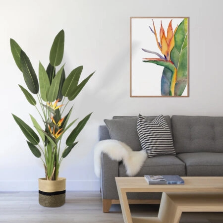 STRELITZIA REGINAE 20033 Τεχνητό Διακοσμητικό Φυτό Στρελίτσια - Πουλί του Παραδείσου Υ180cm - Τεχνητες Στρελιτσιες (Πουλι παραδεισου) Sticky 5